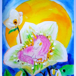 Einhorn - Aquarell aus der Naturwesen-Serie