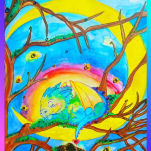 Baumdrache - Aquarell aus der Naturwesen-Serie
